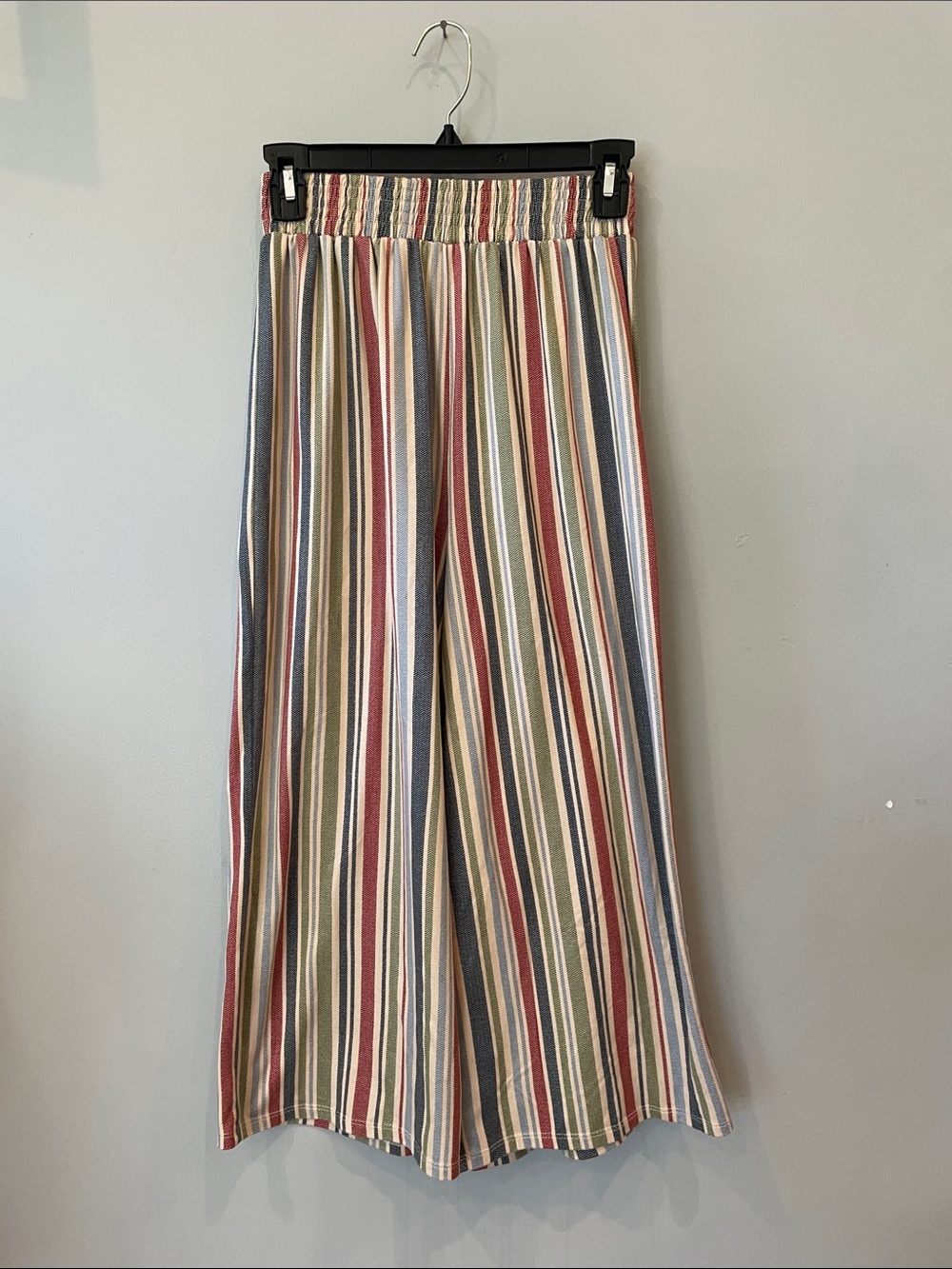 Striped multi color fall pants - ankle length